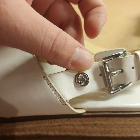 Michael Kors Meryl Criss Cross Espadrille Platform Women SZ 8M - Picture 6 of 14